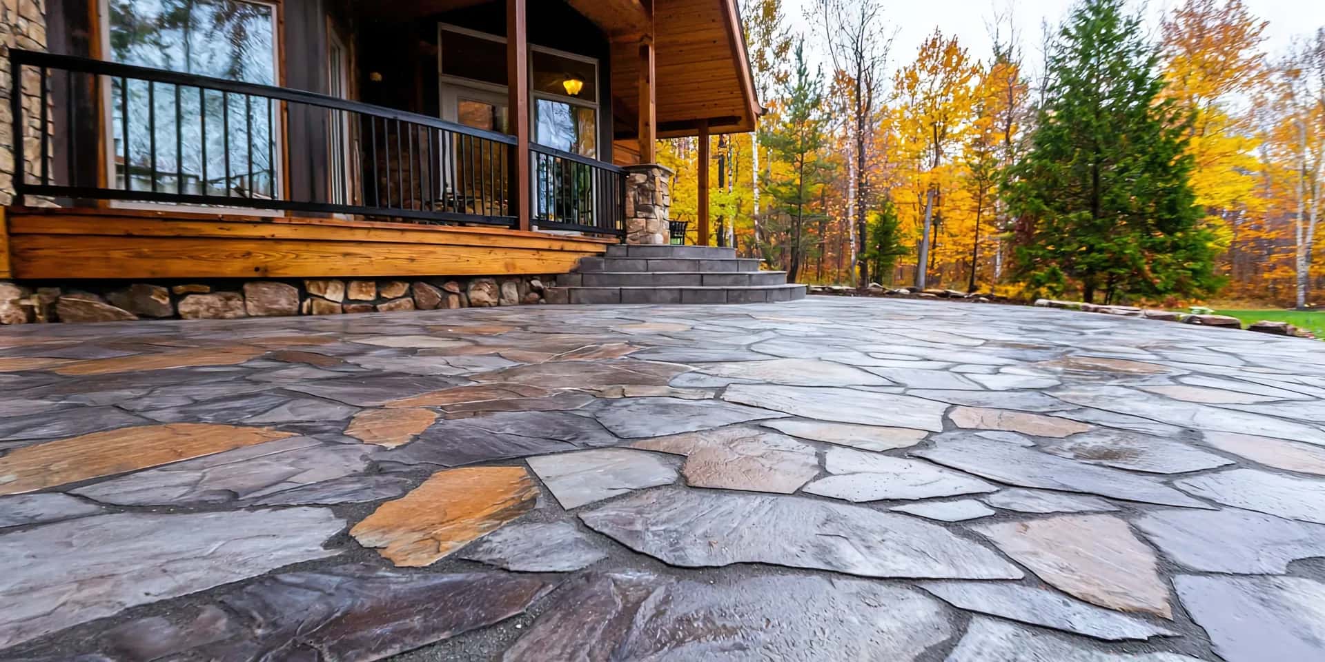 Stamped Concrete Patios concrete work by J&J General Solutions