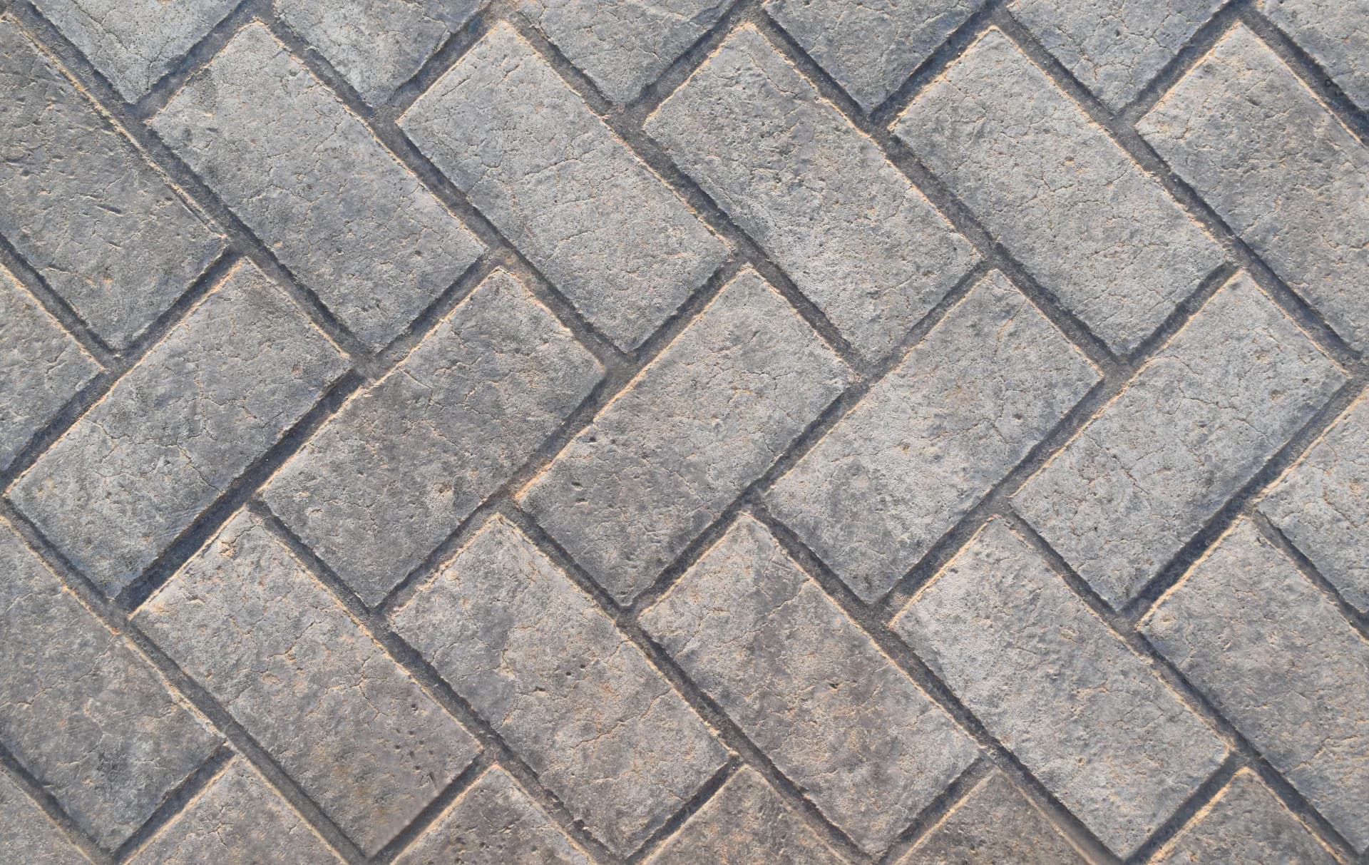 Integral colored stamped patio in Carmel IN